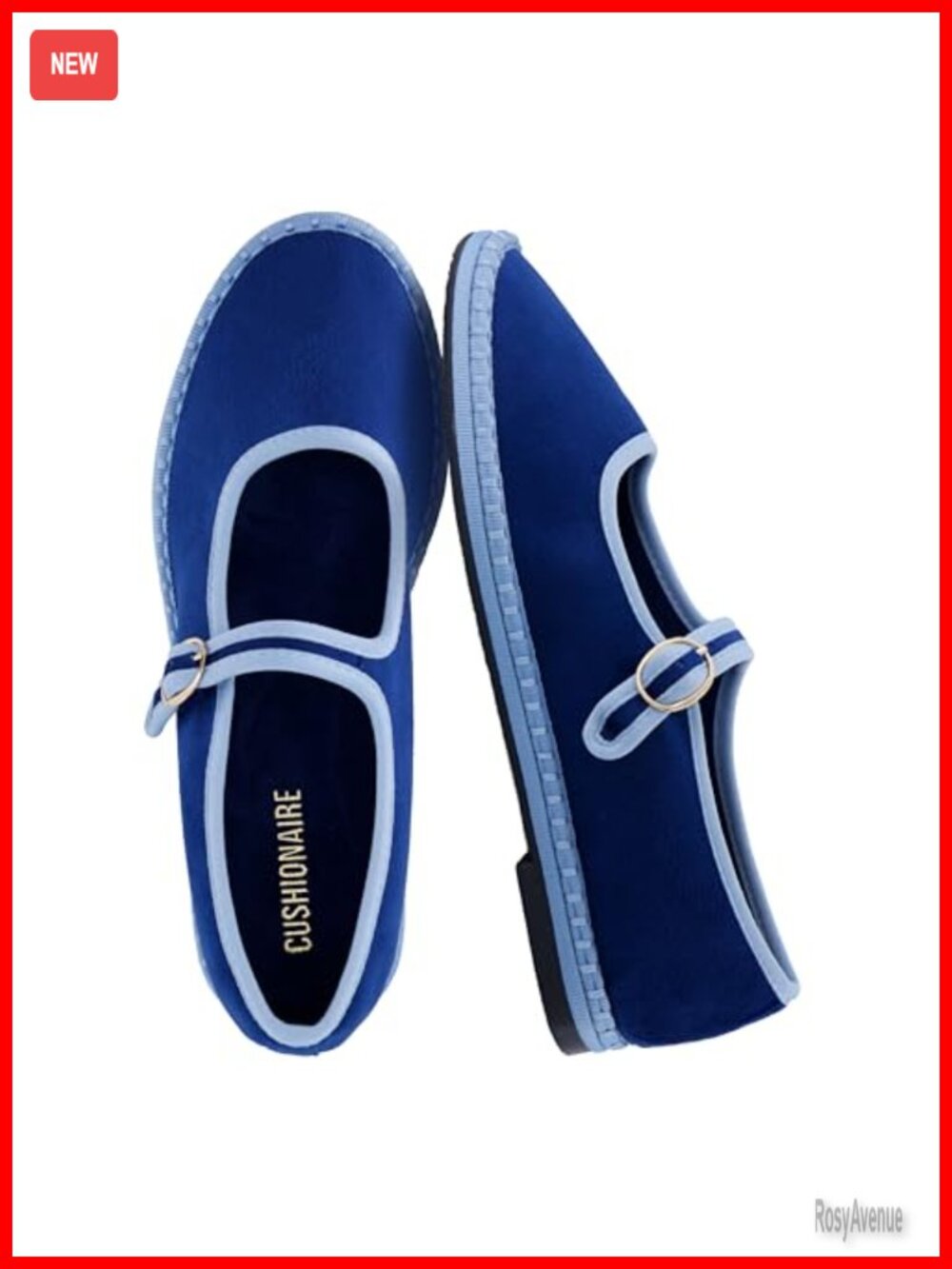 Mary Jane Ballet Flats Memory Foam Cushioned Adjustable Buckle Breathable